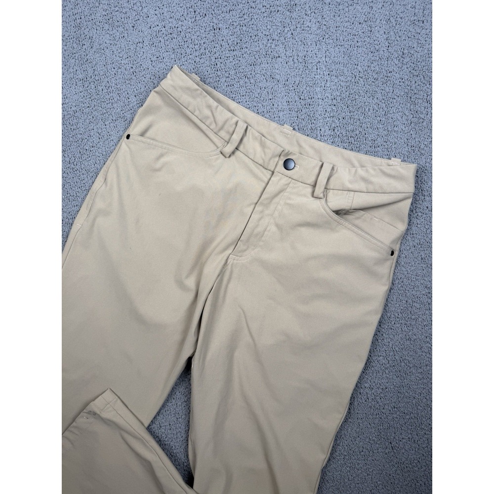 Lululemon Commission Pants Mens 32 Tan Performance Stretch Casual Chino